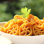 Pasta with schezwan chutney