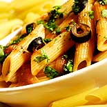 Penne Rigate Black Olive Pasta