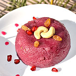 pomegranate rose rava kesari