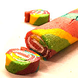 Rainbow Swiss Roll Cake