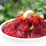 Rava kesari with beetroot & jaggery