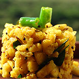 Raw banana dry curry or vazhakkai curry