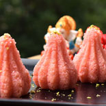 Rose coconut modak