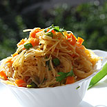 Semiya kichadi with carrots green peas