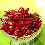 Easy beetroot poriyal