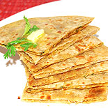 Soya chunks potato stuffed paratha