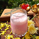 Strawberry jam lassi