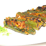 stuffed bhindi or stuffed vendakkai