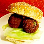 Veg burger with beetroot potato cheese balls indian style