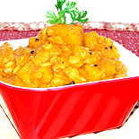 Yellow pumpkin sambar